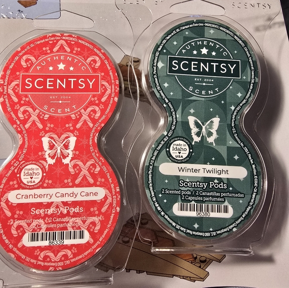 Scentsy Other - Scentsy Scent Pods - Winter Twilight and Cranberry Candy Cane